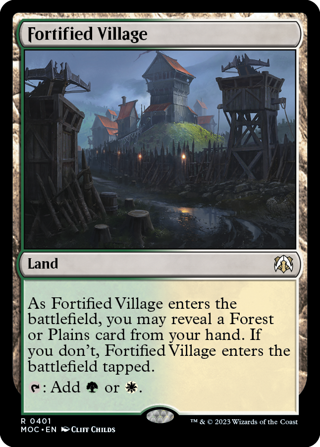 Fortified Village [March of the Machine Commander] | Lots Moore NSW