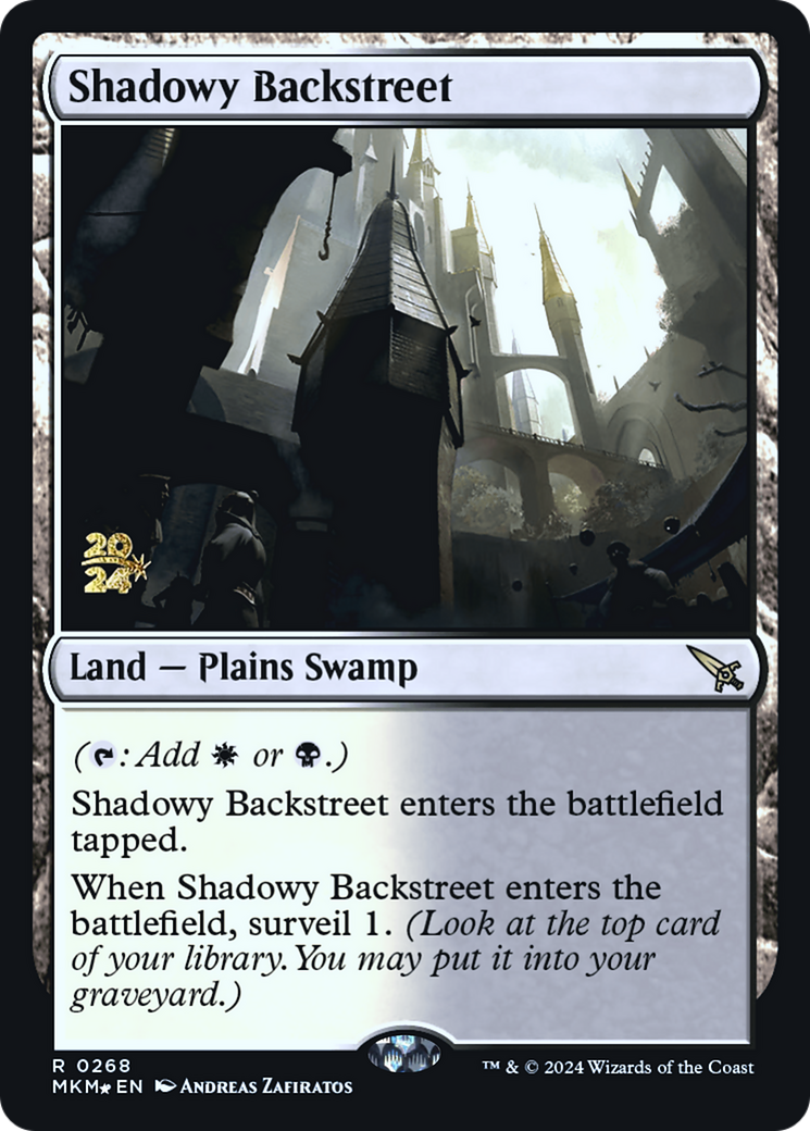 Shadowy Backstreet [Murders at Karlov Manor Prerelease Promos] | Lots Moore NSW