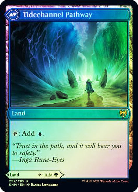 Barkchannel Pathway // Tidechannel Pathway [Kaldheim Prerelease Promos] | Lots Moore NSW