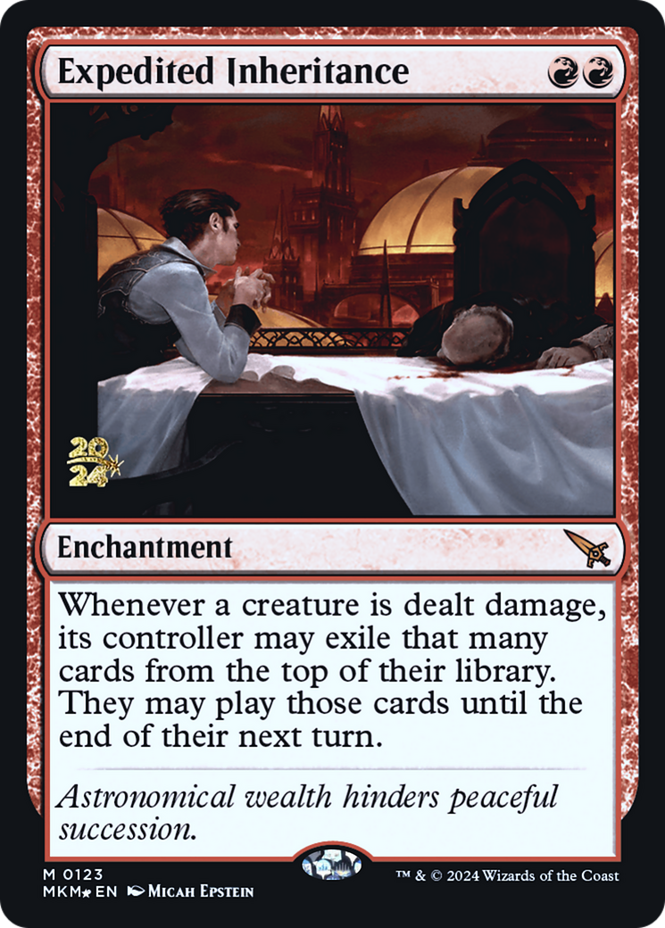 Expedited Inheritance [Murders at Karlov Manor Prerelease Promos] | Lots Moore NSW