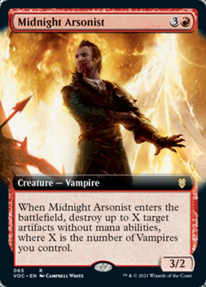 Midnight Arsonist (Extended Art) [Innistrad: Crimson Vow Commander] | Lots Moore NSW