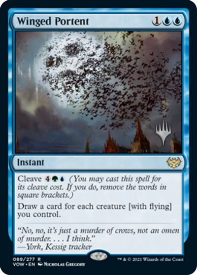 Winged Portent (Promo Pack) [Innistrad: Crimson Vow Promos] | Lots Moore NSW