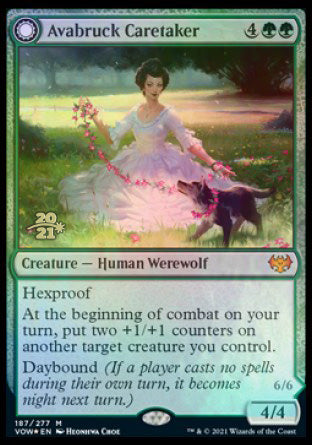 Avabruck Caretaker // Hollowhenge Huntmaster [Innistrad: Crimson Vow Prerelease Promos] | Lots Moore NSW