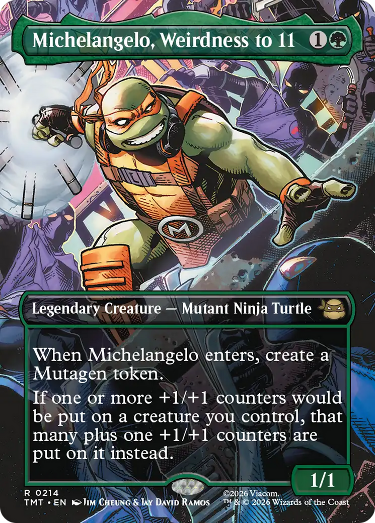 Michelangelo, Weirdness to 11 (Borderless) [Teenage Mutant Ninja Turtles] | Lots Moore NSW