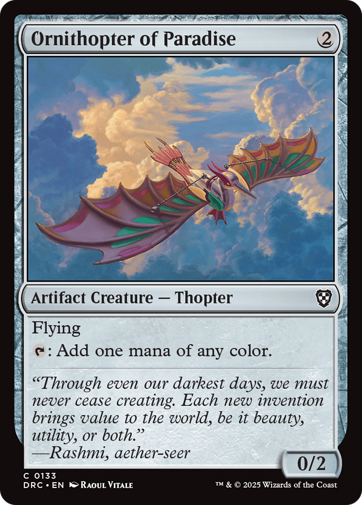 Ornithopter of Paradise [Aetherdrift Commander] | Lots Moore NSW