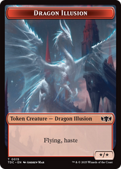 Dragon Illusion // Monk Double-Sided Token [Tarkir: Dragonstorm Commander Tokens] | Lots Moore NSW