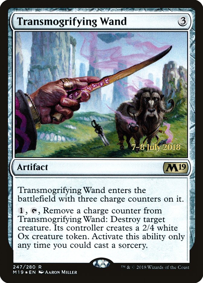 Transmogrifying Wand [Core Set 2019 Prerelease Promos] | Lots Moore NSW