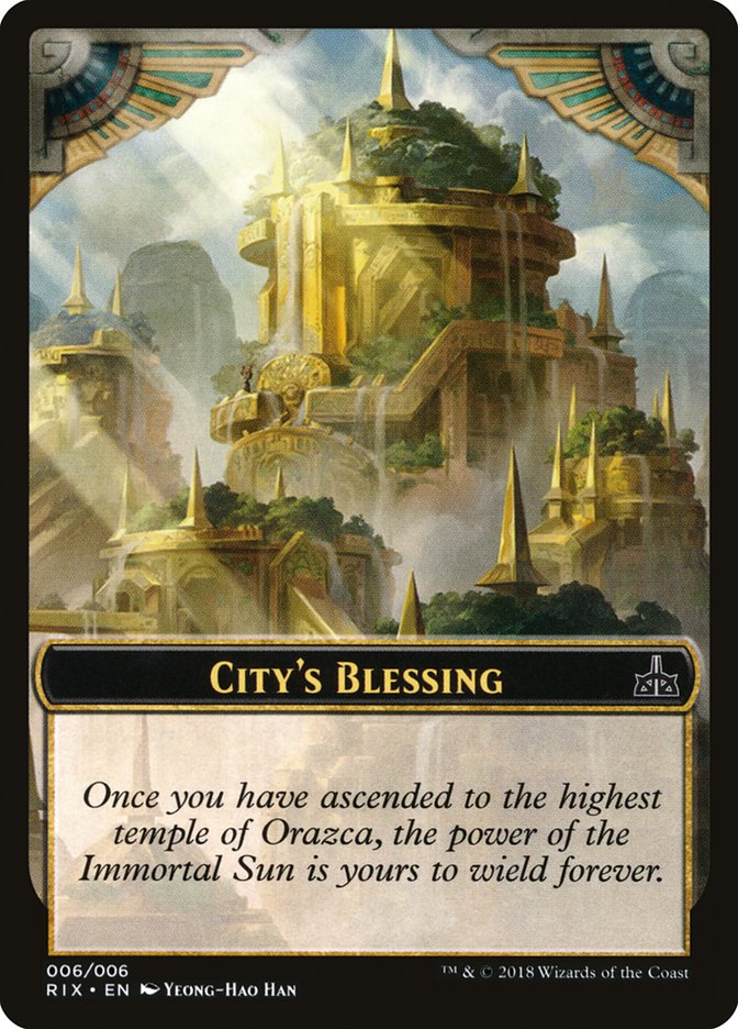 City's Blessing [Rivals of Ixalan Tokens] | Lots Moore NSW
