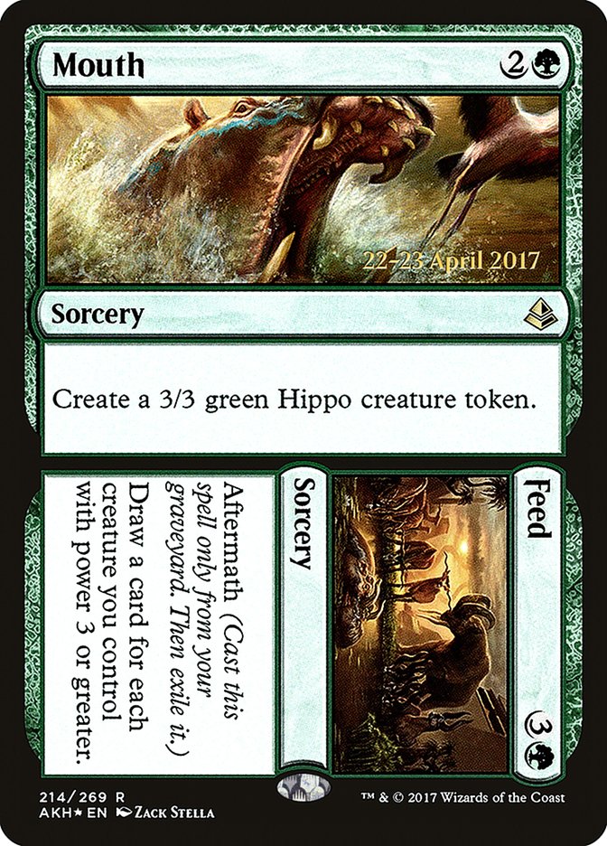 Mouth // Feed [Amonkhet Prerelease Promos] | Lots Moore NSW