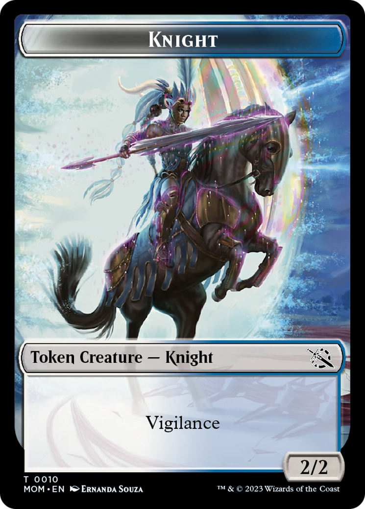 Soldier // Knight Double-Sided Token [March of the Machine Tokens] | Lots Moore NSW