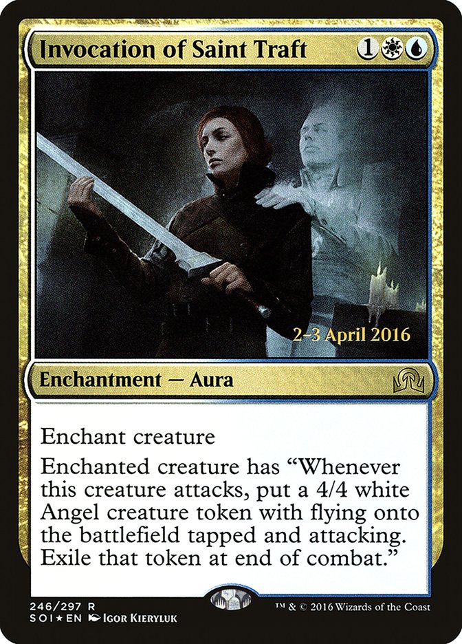 Invocation of Saint Traft [Shadows over Innistrad Prerelease Promos] | Lots Moore NSW