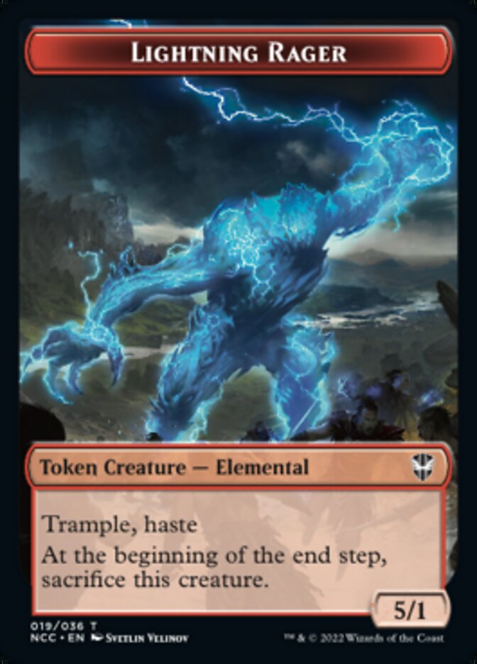 Lightning Rager // Rogue Double-Sided Token [Streets of New Capenna Commander Tokens] | Lots Moore NSW