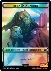 Alien // Alien Salamander Double-Sided Token (Surge Foil) [Doctor Who Tokens] | Lots Moore NSW