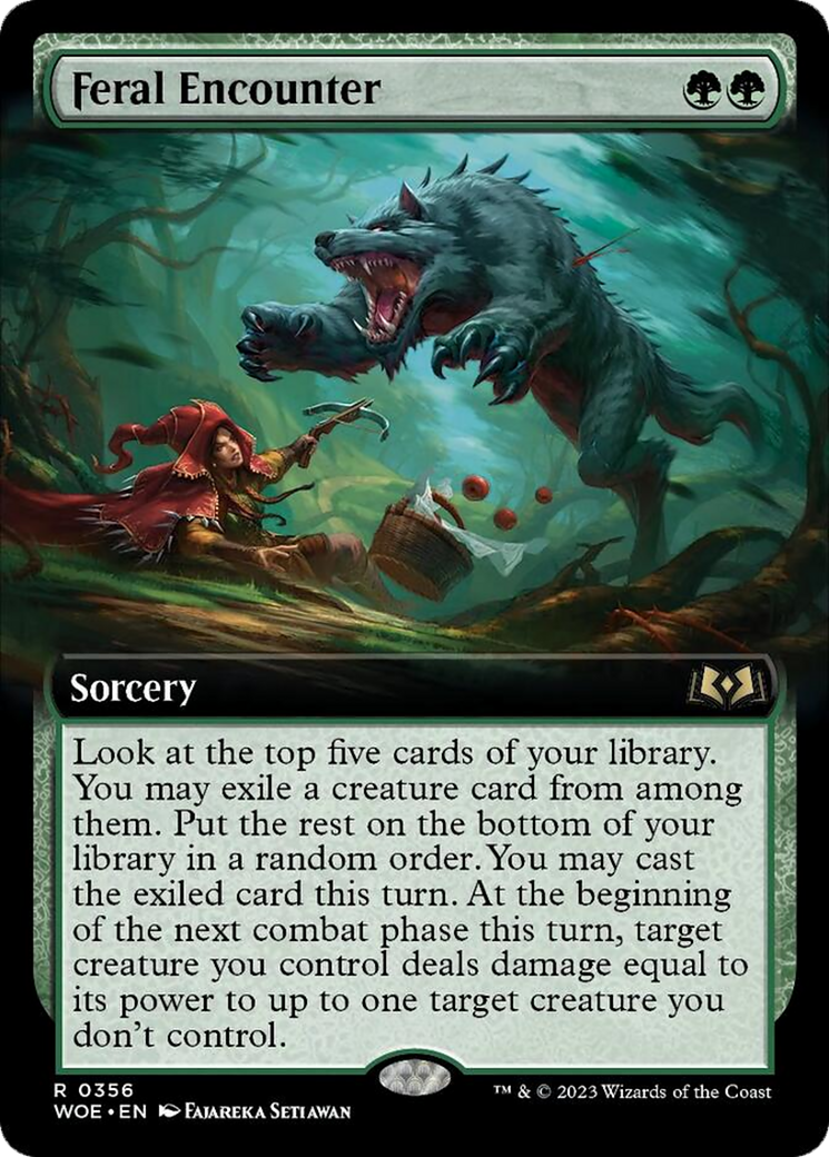 Feral Encounter (Extended Art) [Wilds of Eldraine] | Lots Moore NSW