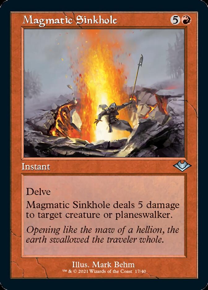 Magmatic Sinkhole (Retro Foil Etched) [Modern Horizons] | Lots Moore NSW