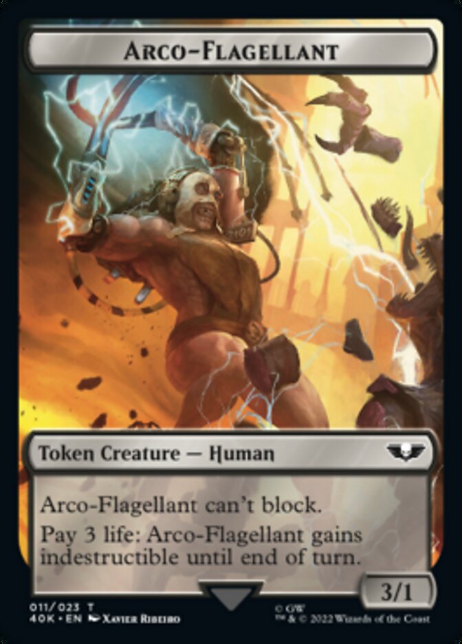 Soldier (004) // Arco-Flagellant Double-Sided Token [Warhammer 40,000 Tokens] | Lots Moore NSW