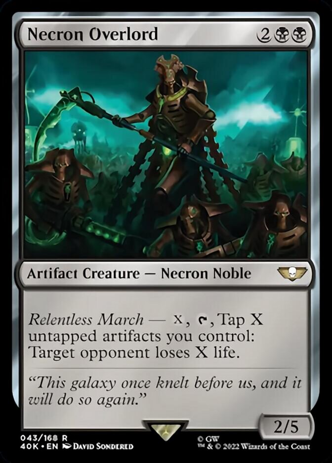 Necron Overlord (Surge Foil) [Warhammer 40,000] | Lots Moore NSW