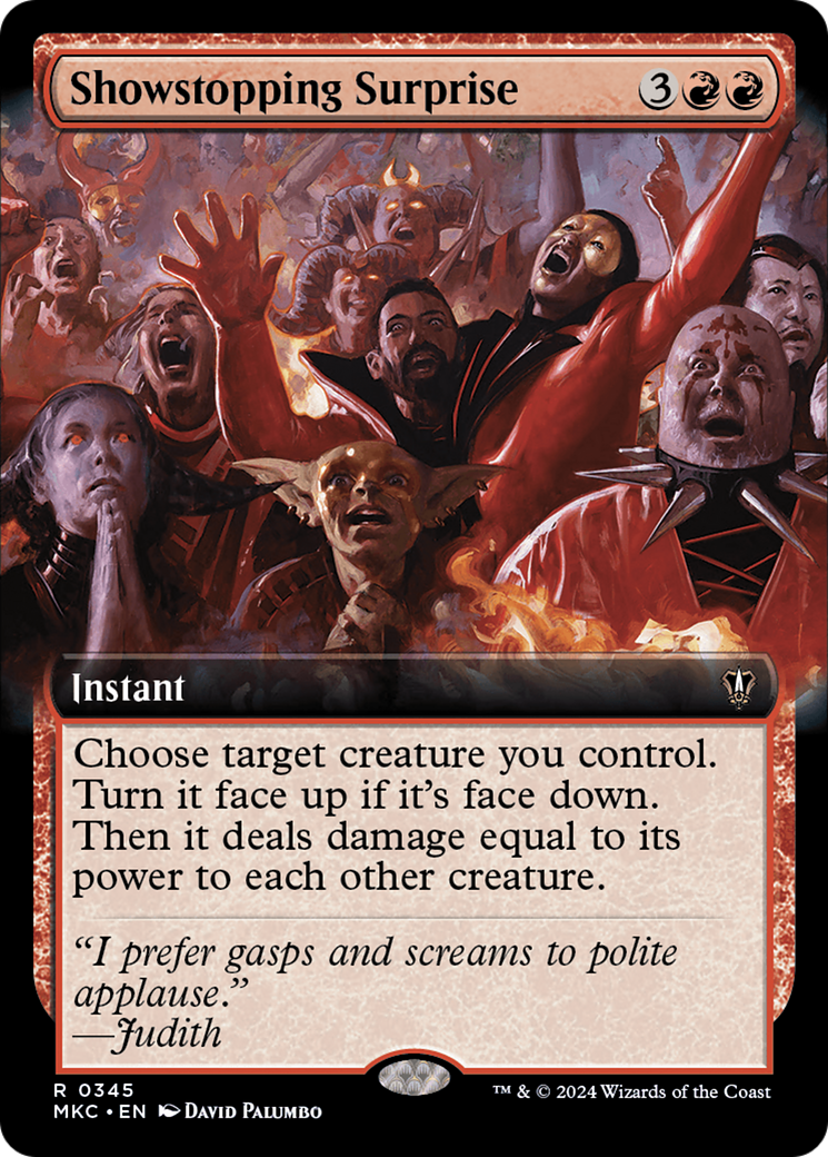 Showstopping Surprise (Extended Art) [Murders at Karlov Manor Commander] | Lots Moore NSW