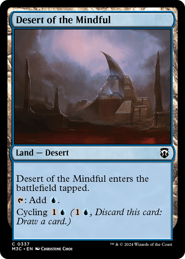 Desert of the Mindful (Ripple Foil) [Modern Horizons 3 Commander] | Lots Moore NSW