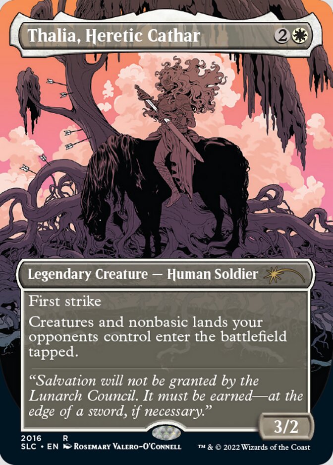 Thalia, Heretic Cathar (Borderless) [Secret Lair Countdown Kit] | Lots Moore NSW