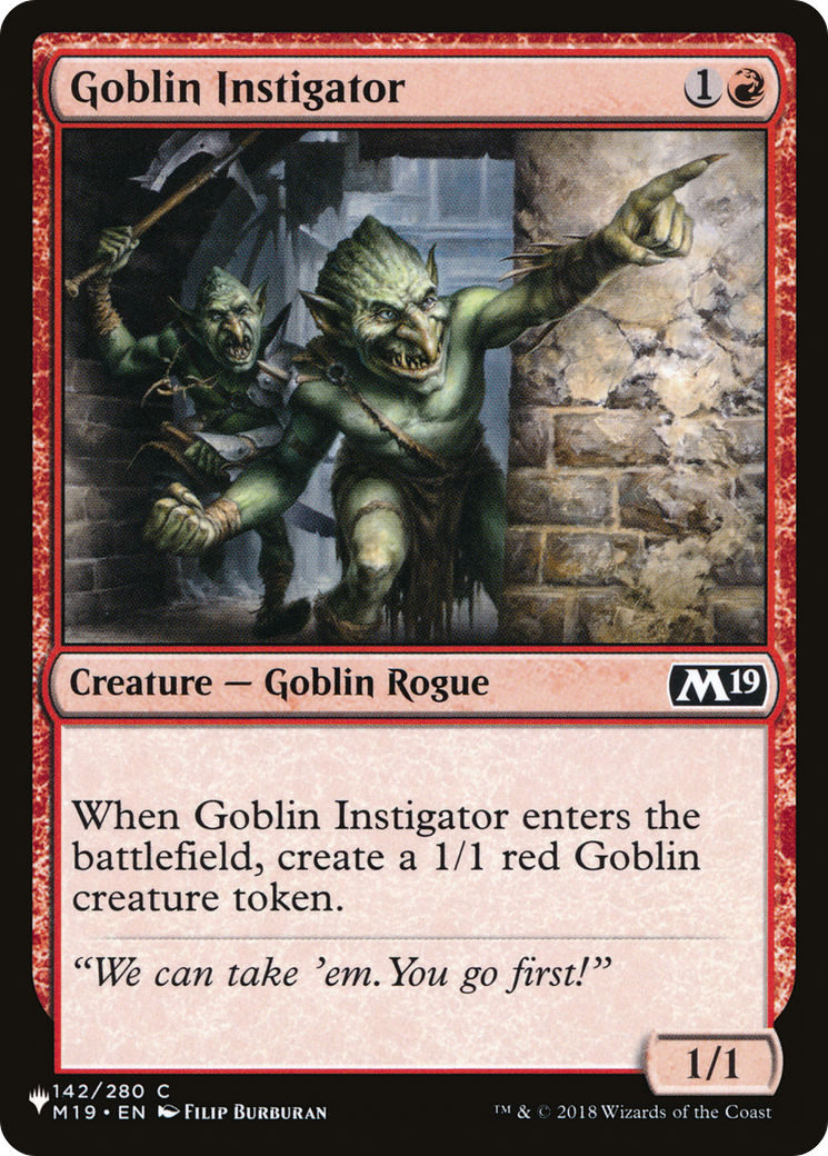 Goblin Instigator [The List] | Lots Moore NSW