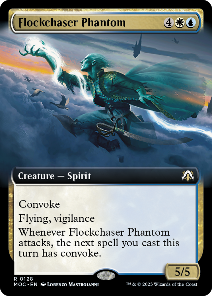 Flockchaser Phantom (Extended Art) [March of the Machine Commander] | Lots Moore NSW