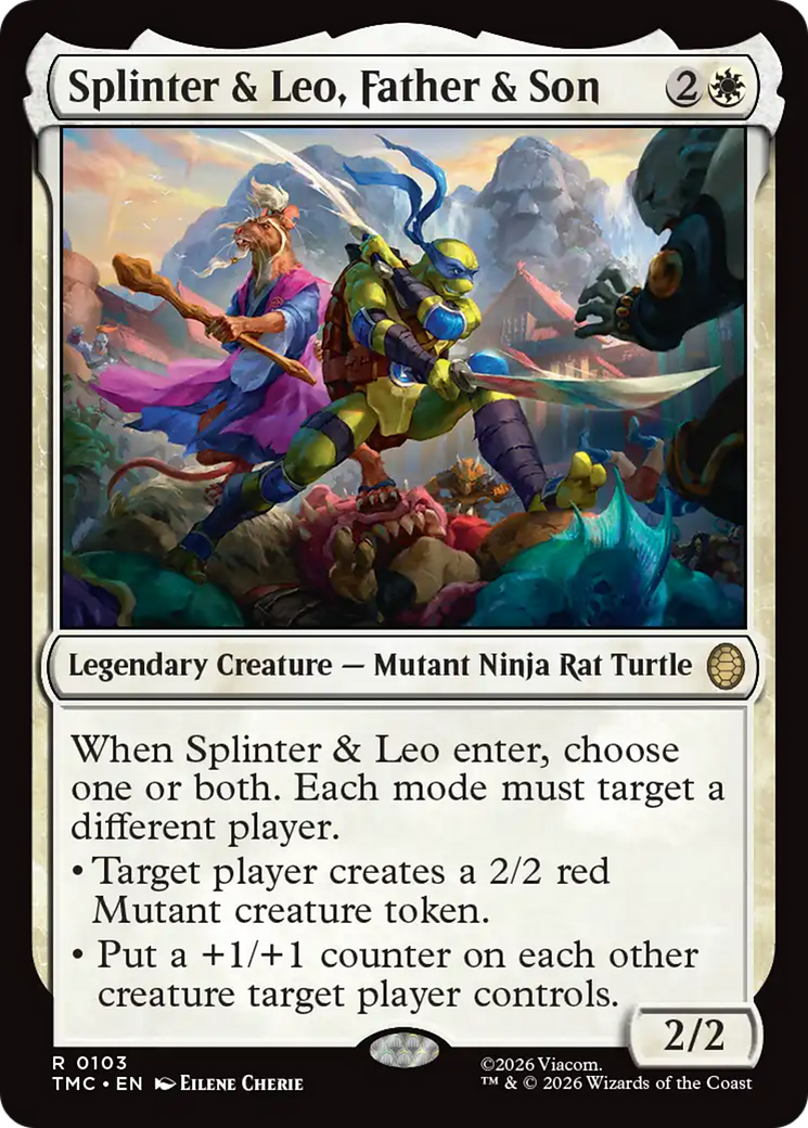 Splinter & Leo, Father & Son [Teenage Mutant Ninja Turtles Commander] | Lots Moore NSW