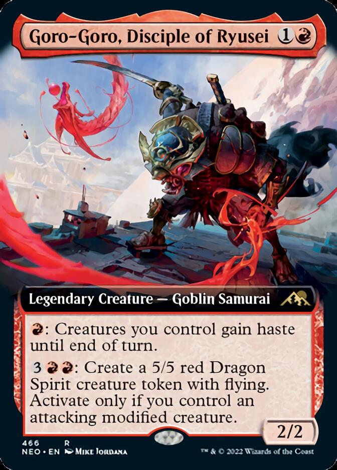 Goro-Goro, Disciple of Ryusei (Extended Art) [Kamigawa: Neon Dynasty] | Lots Moore NSW