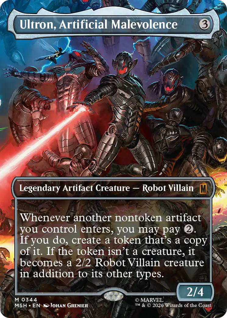 Ultron, Artificial Malevolence (Borderless) (0344) [Marvel Super Heroes] | Lots Moore NSW