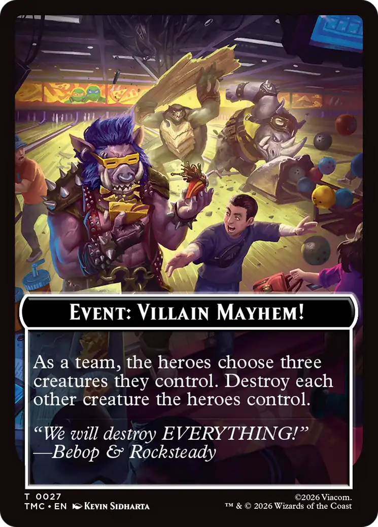 Event: Villain Mayhem! [Teenage Mutant Ninja Turtles Commander Tokens] | Lots Moore NSW