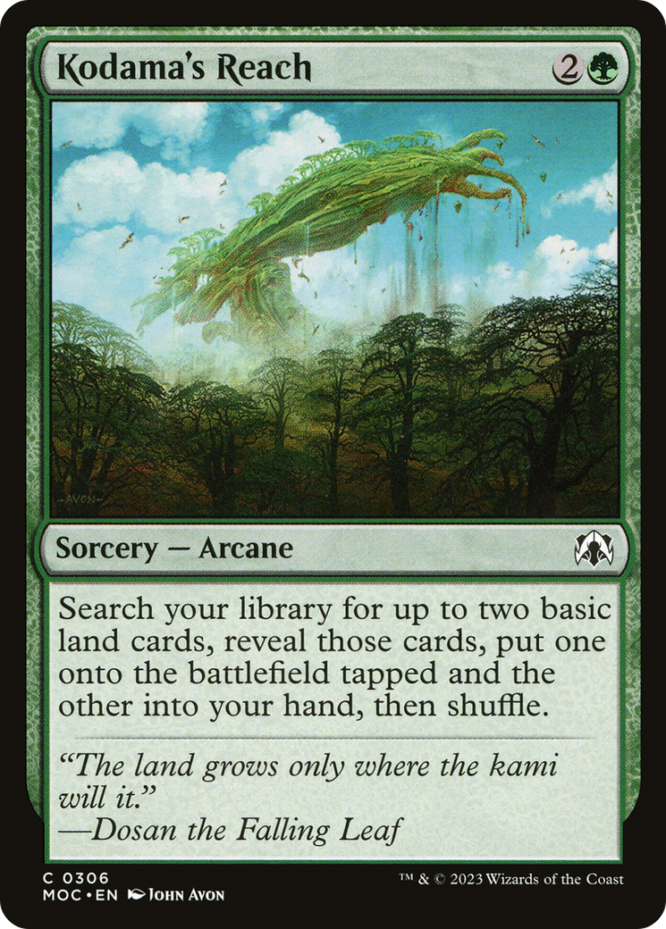 Kodama's Reach [March of the Machine Commander] | Lots Moore NSW