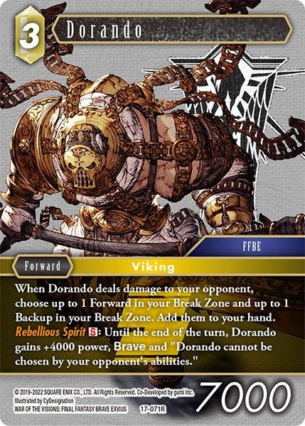Dorando [Rebellion's Call] | Lots Moore NSW