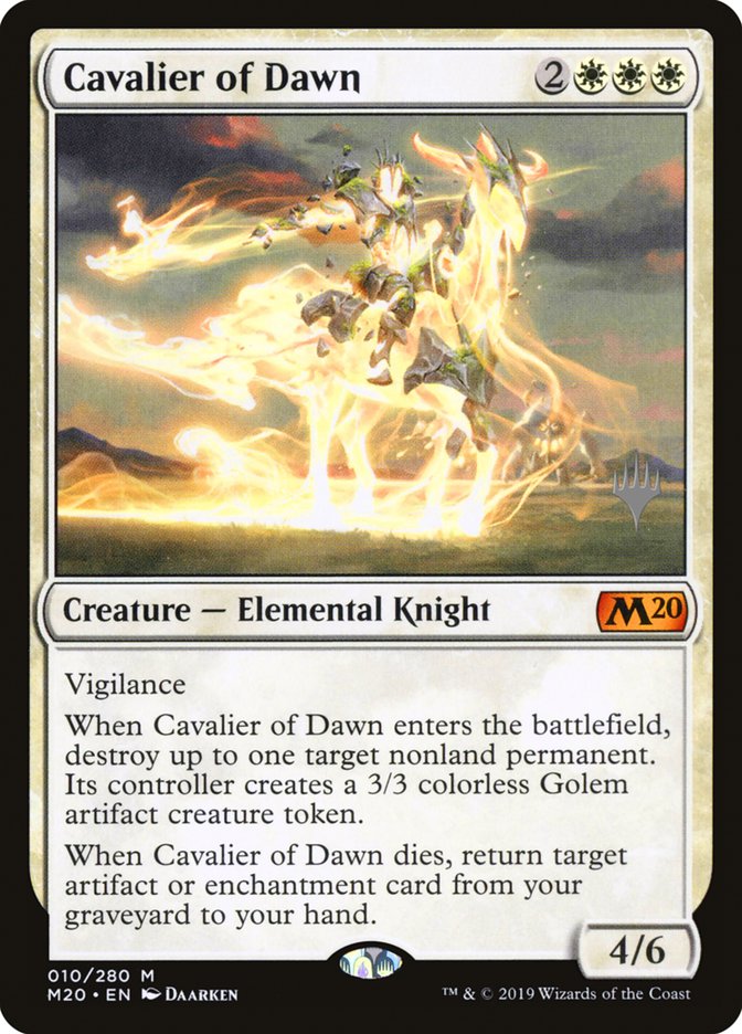 Cavalier of Dawn (Promo Pack) [Core Set 2020 Promos] | Lots Moore NSW
