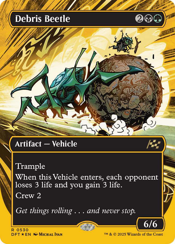 Debris Beetle (Borderless) (First-Place Foil) [Aetherdrift] | Lots Moore NSW