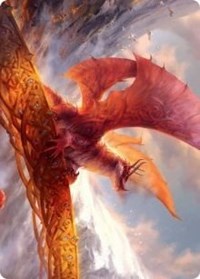 Goldspan Dragon Art Card [Kaldheim Art Series] | Lots Moore NSW