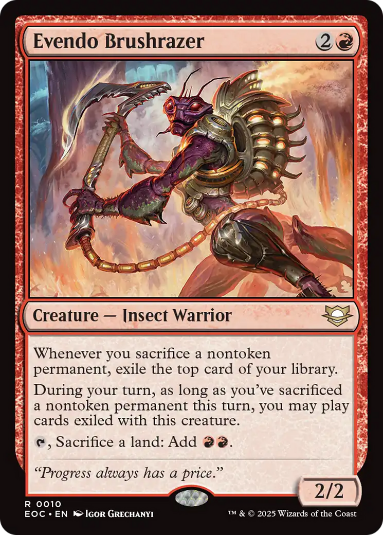 Evendo Brushrazer [Edge of Eternities Commander] | Lots Moore NSW