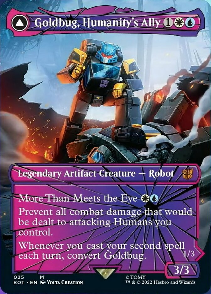 Goldbug, Humanity's Ally // Goldbug, Scrappy Scout (Shattered Glass) [Transformers] | Lots Moore NSW