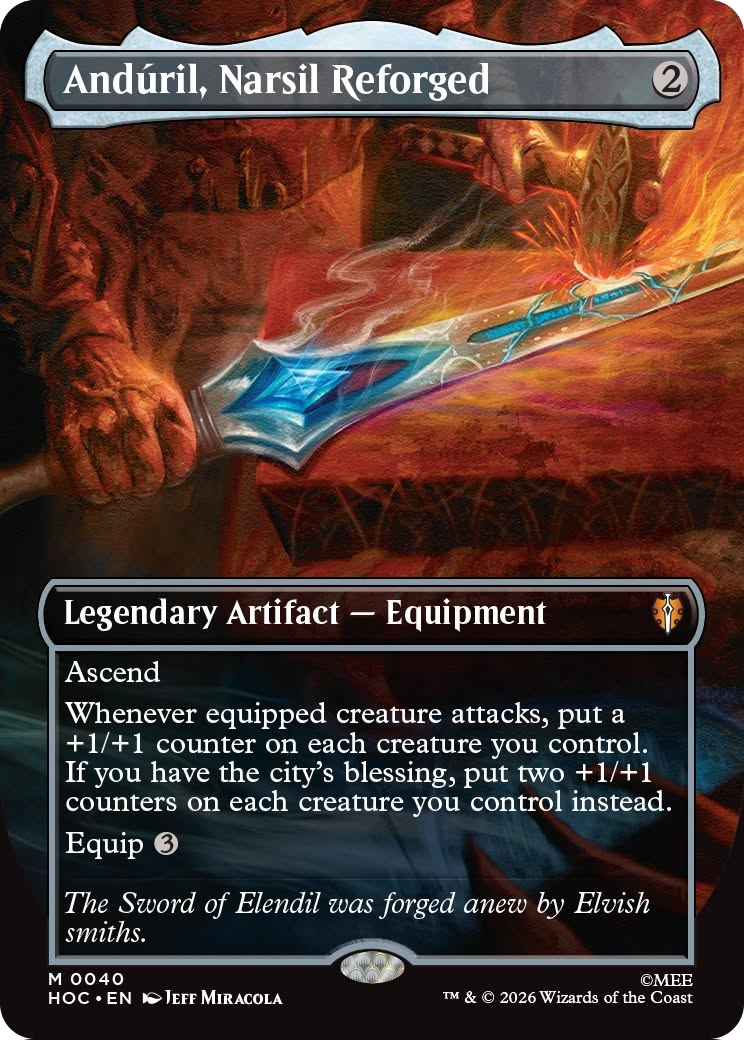 Anduril, Narsil Reforged (Borderless) [The Hobbit: Eternal-Legal] | Lots Moore NSW