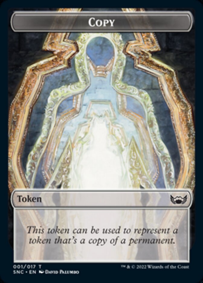 Demon // Copy Double-Sided Token [Streets of New Capenna Commander Tokens] | Lots Moore NSW