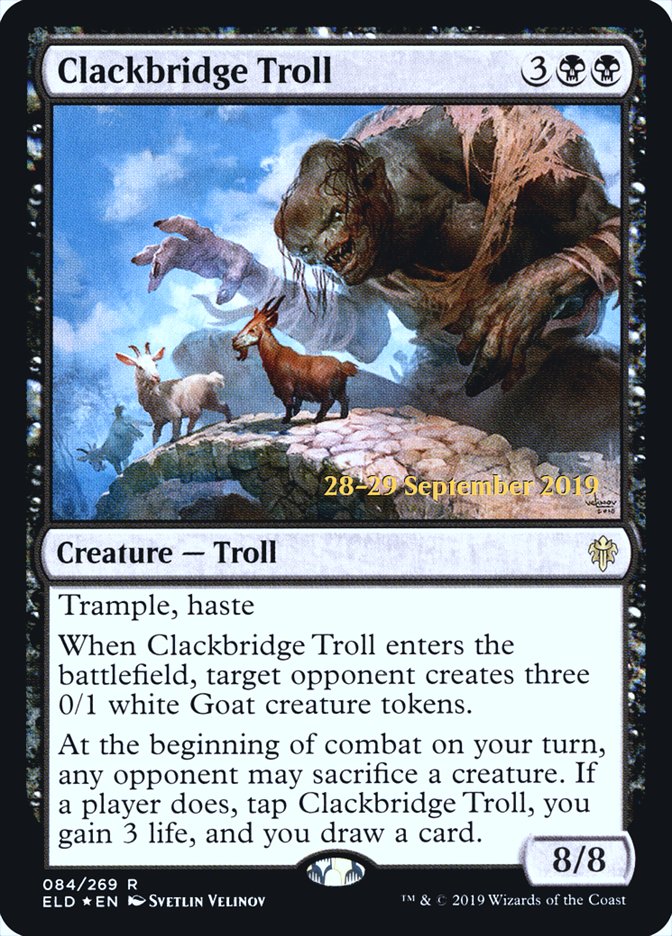 Clackbridge Troll [Throne of Eldraine Prerelease Promos] | Lots Moore NSW