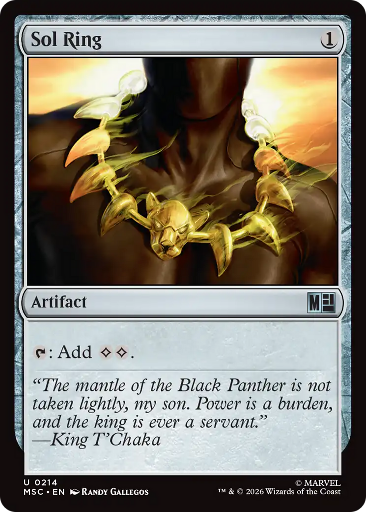 Sol Ring (0214) [Marvel Super Heroes Commander] | Lots Moore NSW