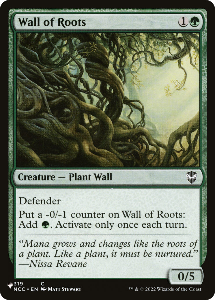 Wall of Roots [The List Reprints] | Lots Moore NSW