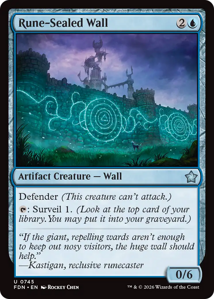 Rune-Sealed Wall (0745) [Foundations] | Lots Moore NSW