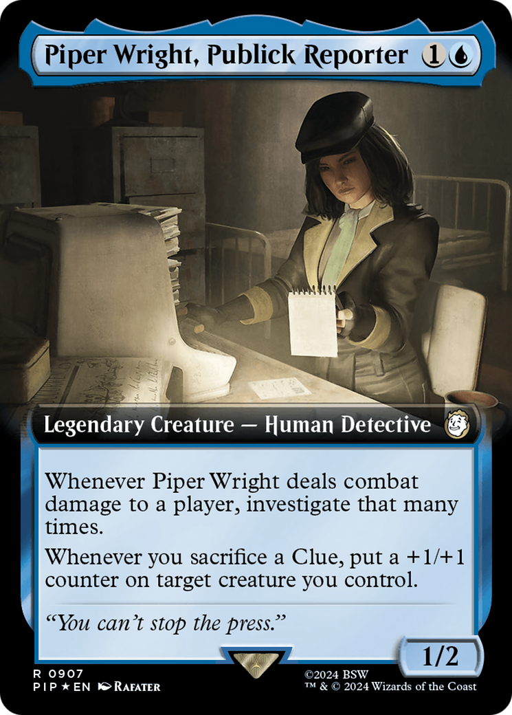 Piper Wright, Publick Reporter (Extended Art) (Surge Foil) [Fallout] | Lots Moore NSW