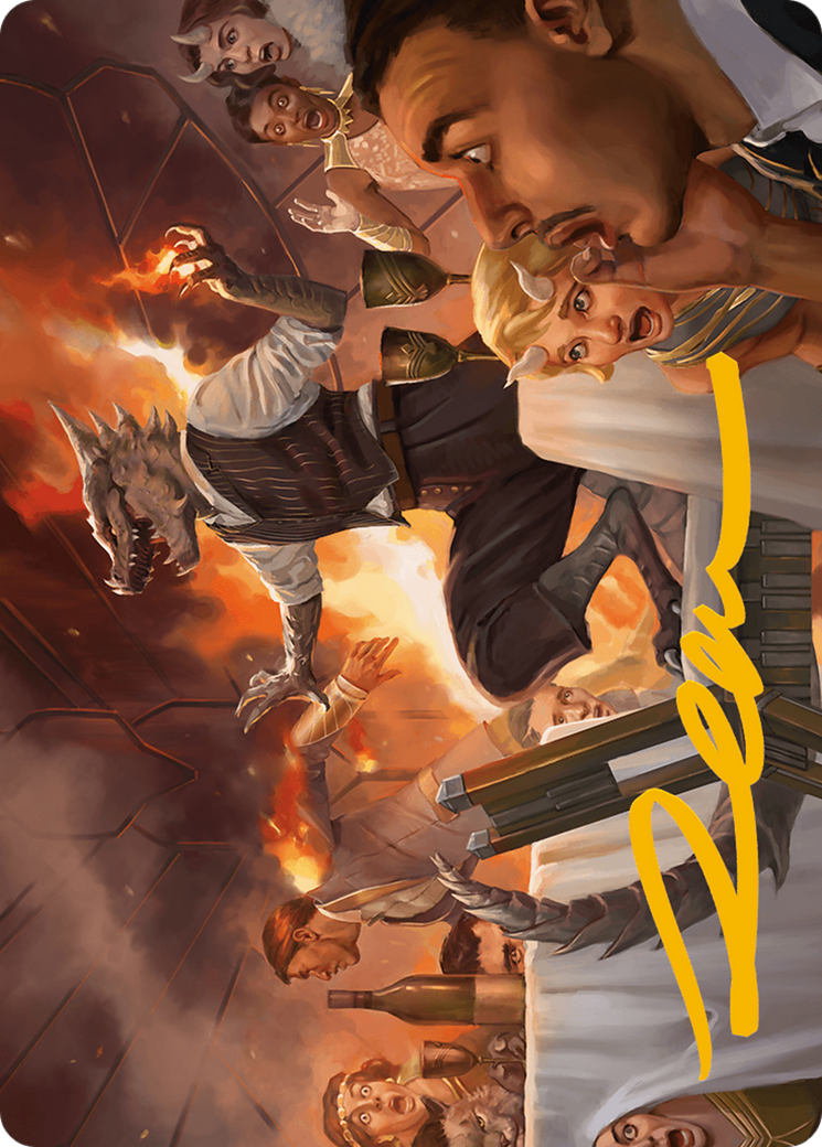 Party Thrasher Art Card (Gold-Stamped Signature) [Modern Horizons 3 Art Series] | Lots Moore NSW
