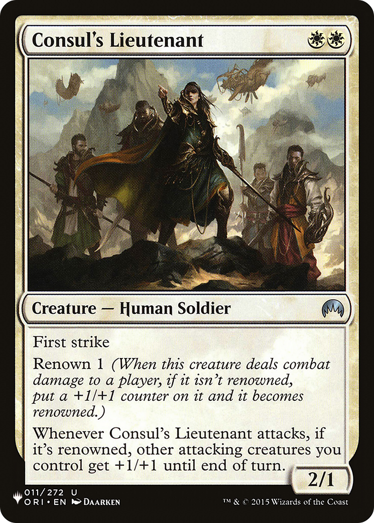 Consul's Lieutenant [The List Reprints] | Lots Moore NSW