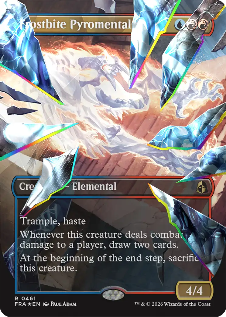 Frostbite Pyromental (Borderless) (Facet Foil) [Reality Fracture] | Lots Moore NSW
