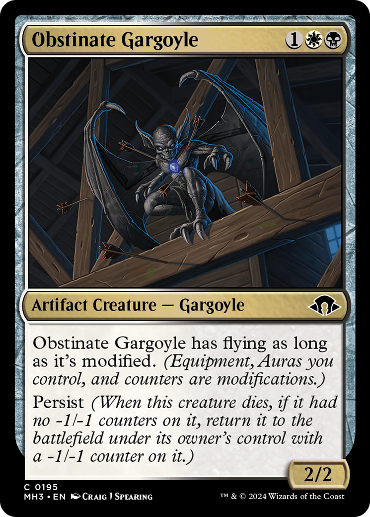 Obstinate Gargoyle [Modern Horizons 3] | Lots Moore NSW