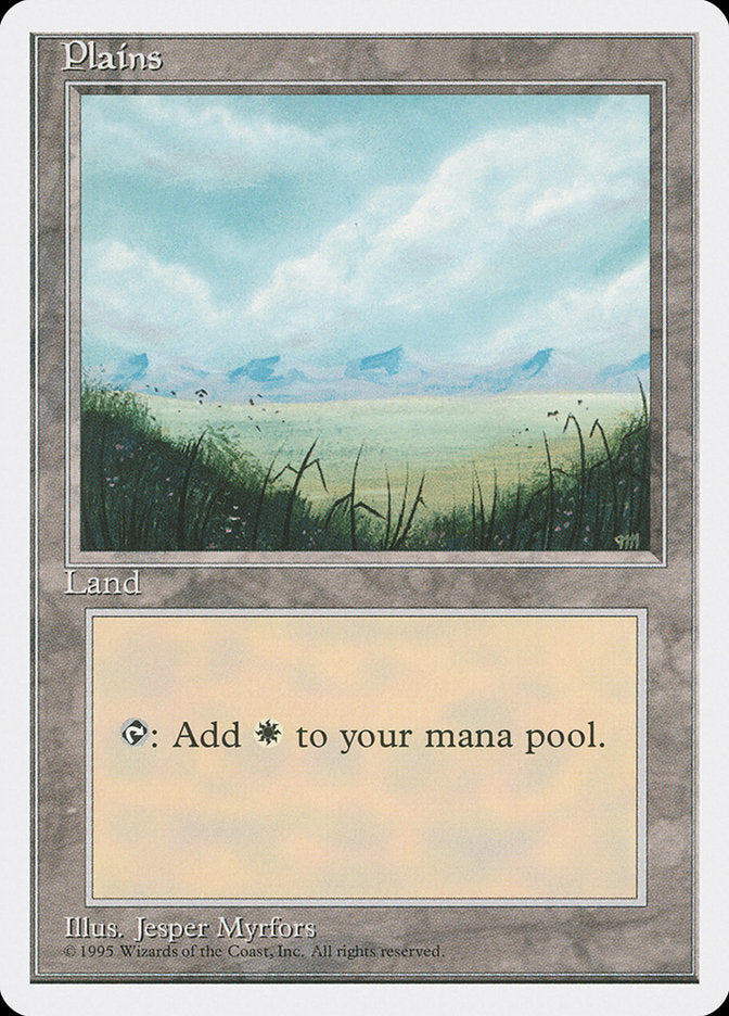 Plains (No Trees / Signature on Right) [Fourth Edition] | Lots Moore NSW