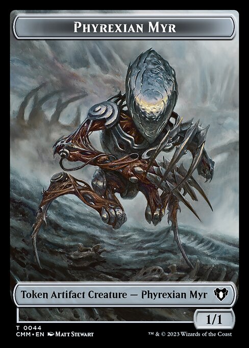 Human Soldier // Phyrexian Myr Double-Sided Token [Commander Masters Tokens] | Lots Moore NSW